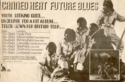 Future Blues European Tour AD ,1970